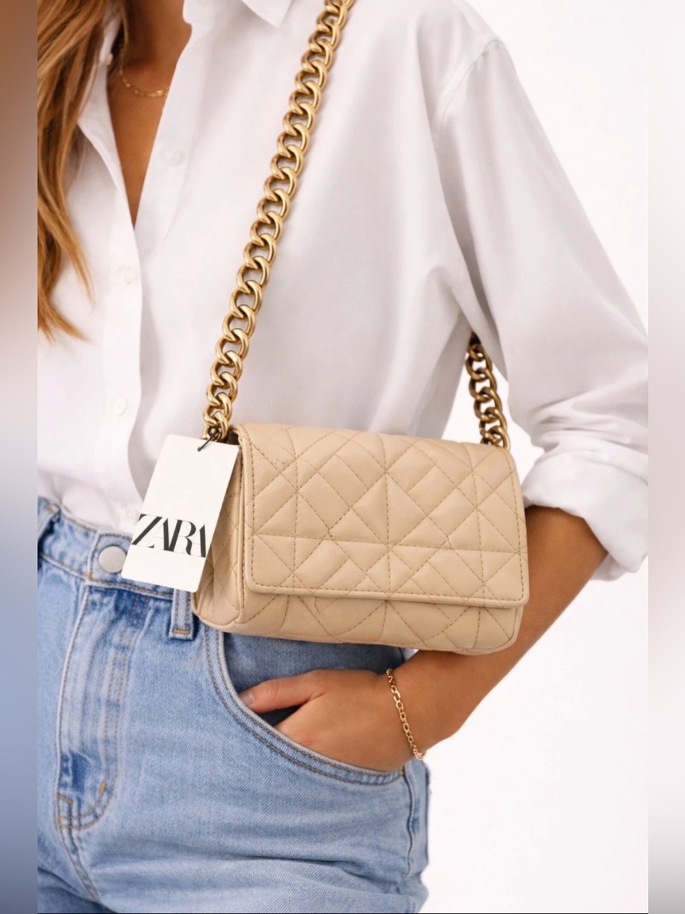 Zara Quilted Mini Shoulder Bag
